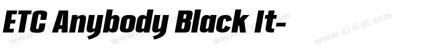 ETC Anybody Black It字体转换